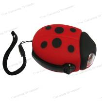 Crank Radio Flashlight (Ladybug- Red and Black)