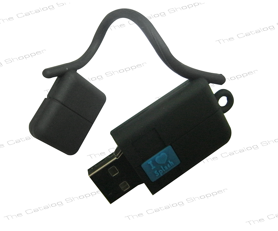USB Bag - I Love Splash (Black and Teal)