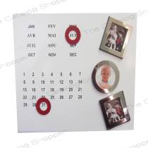 Calendar With Magnet Frame (White)