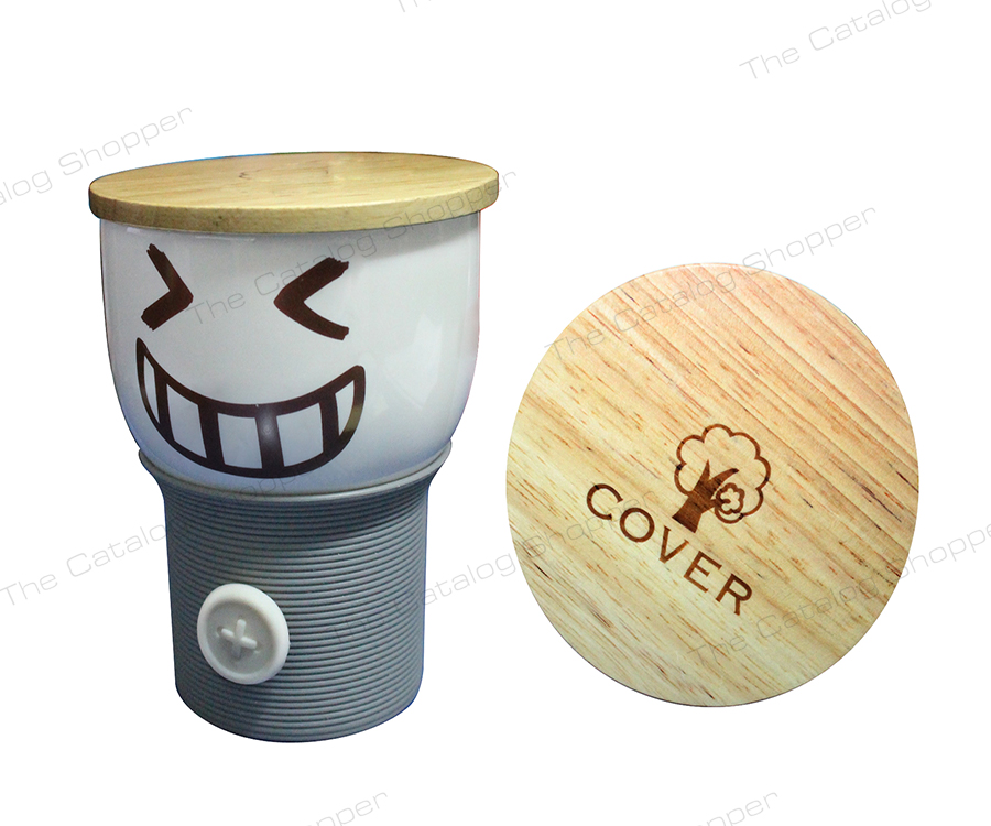 Ceramic Cup with Coffee Sleeve (Gray)