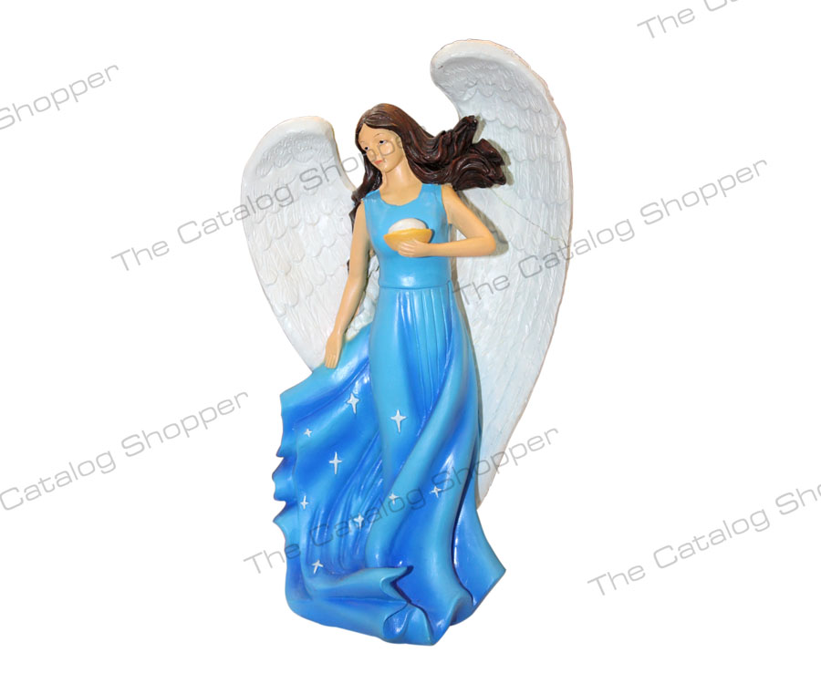 Two-Piece Angel Glass Figurine