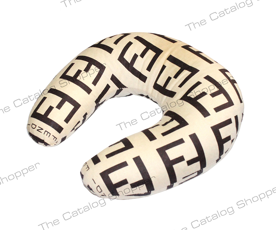 Travel Neck Pillow (FF) - Beige and Brown