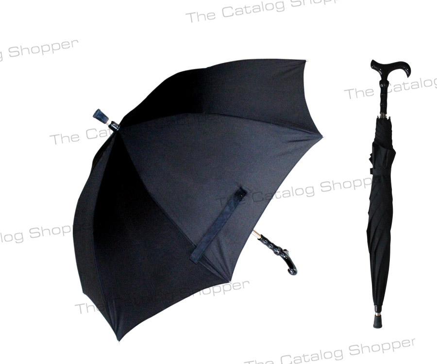 2-in-1 Umbrella With Cane
