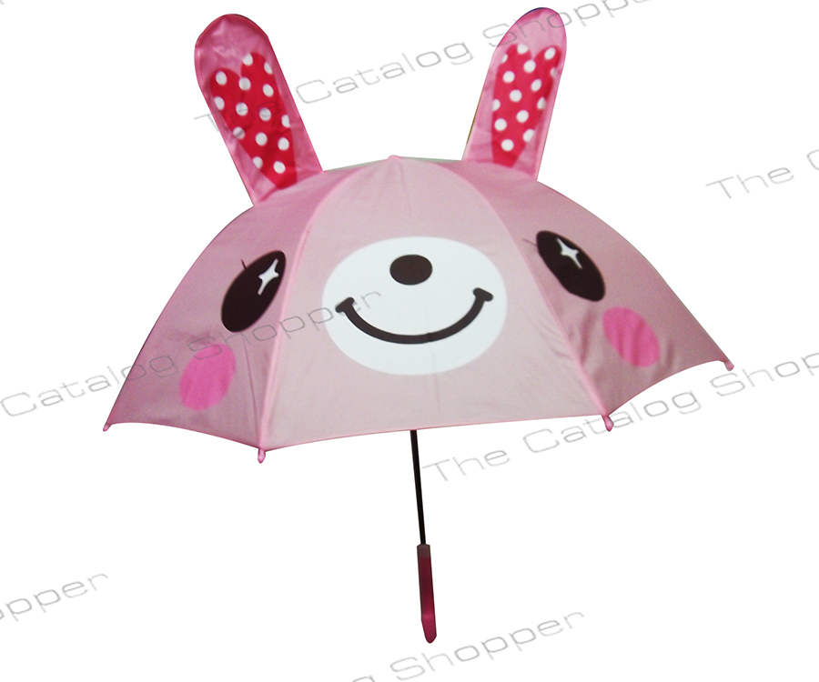 Umbrella With Animal (Rabbit - Pink)