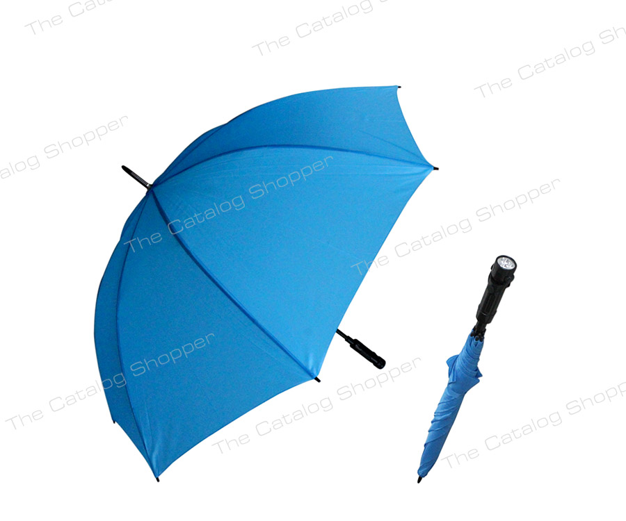 Umbrella with Flashlight - Blue