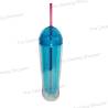 Double Wall Cylindrical Tumbler With Straw - Blue