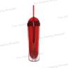 Double Wall Two Tone Tumbler With Straw